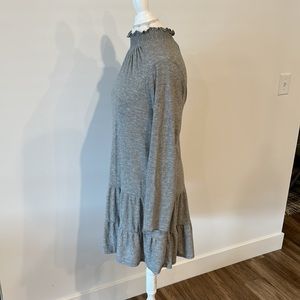 Ruffle collar drop waist dress